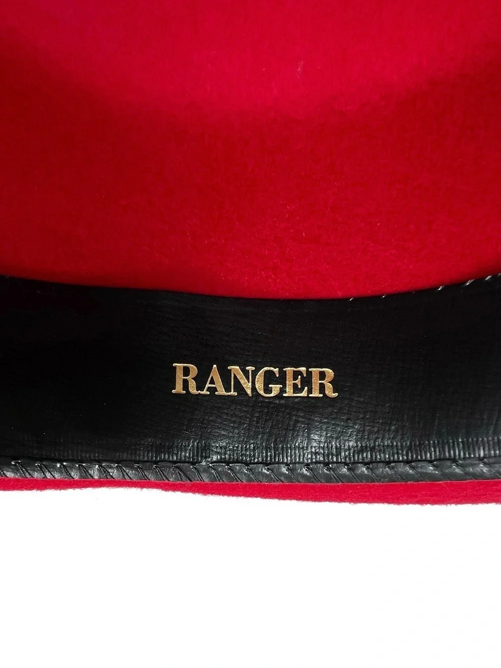 Bailey Youth Ranger Cowboy Hat Red 100% Wool Felted Western Rodeo Child Kids EUC